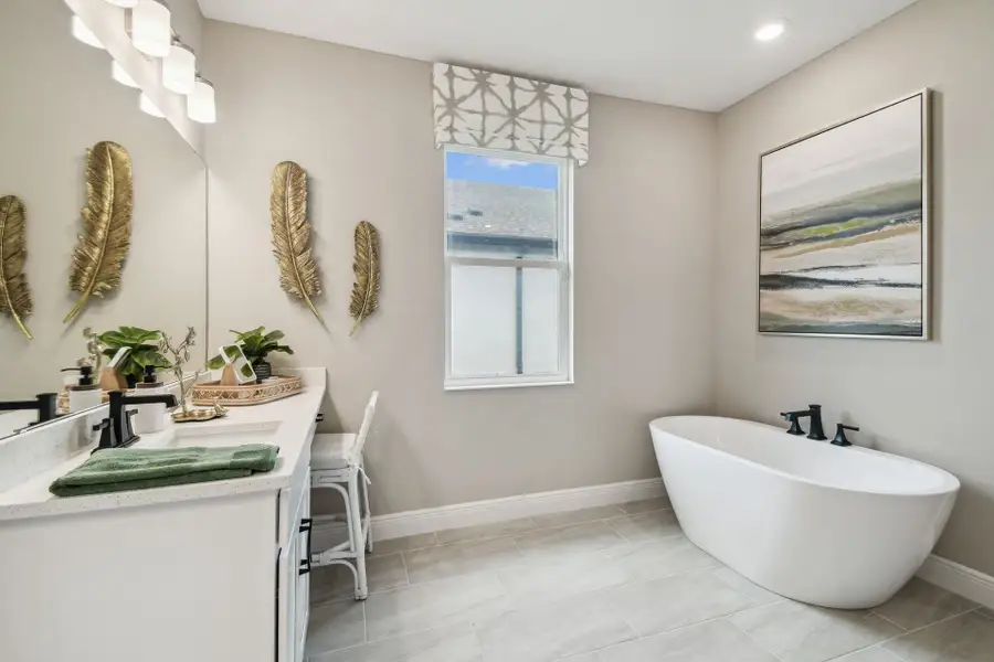 Furnished interior view inside a new home in Pinecone Reserve, Brooksville (Image 16).