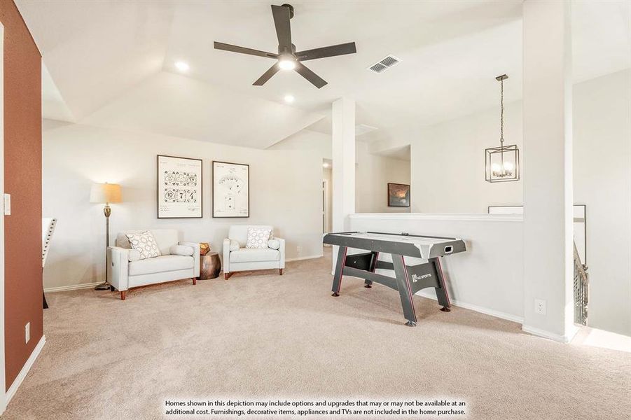 Furnished interior view inside a new home in Hunters Ridge, Crowley (Image 31).