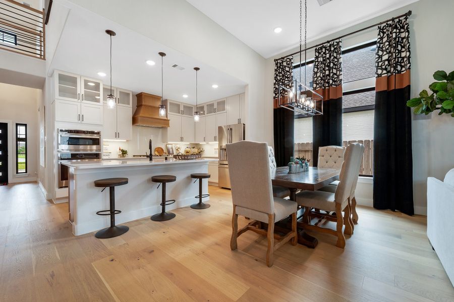 Furnished interior view inside a new home in Massey Oaks, Pearland (Image 10).