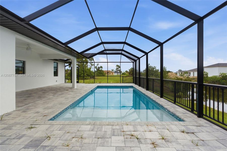 Exterior details and patio area of a home in , Cape Coral (Image 4). Exterior details and patio area of a home in , Cape Coral (Image 4).