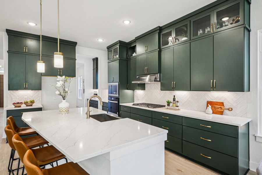 Furnished interior view inside a new home in Sauls Ranch, Round Rock (Image 13).