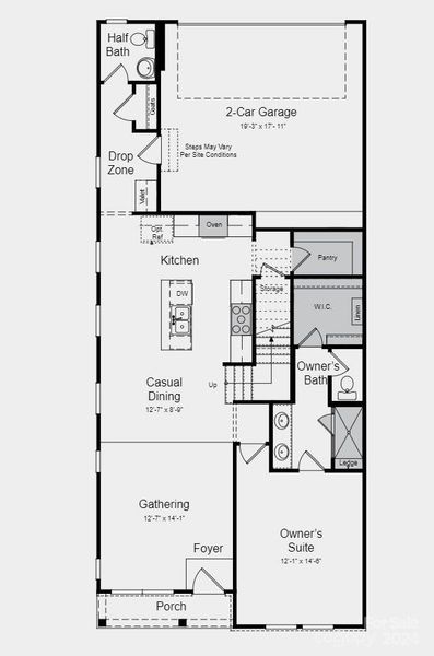 First Floor Plan - Structural Options Added Include: gourmet kitchen & walk-in pantry