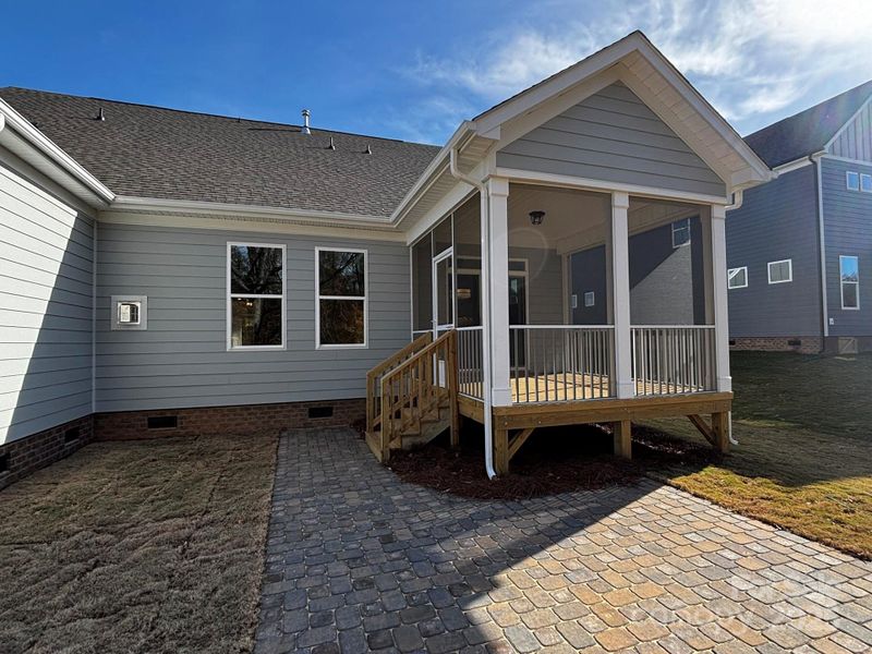 Exterior details and patio area of a home in Waterford Commons, Rock Hill (Image 13). Exterior details and patio area of a home in Waterford Commons, Rock Hill (Image 13).