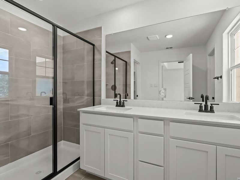 Furnished interior view inside a new home in Meadows at Oak Creek, San Antonio (Image 9).
