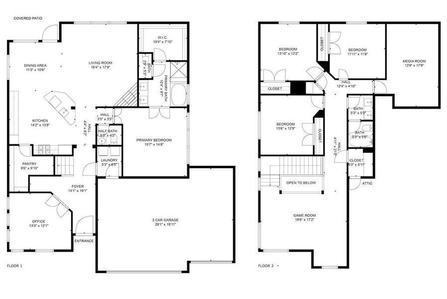 2D floor plan layout of this home in , Wylie, TX (Image 3).