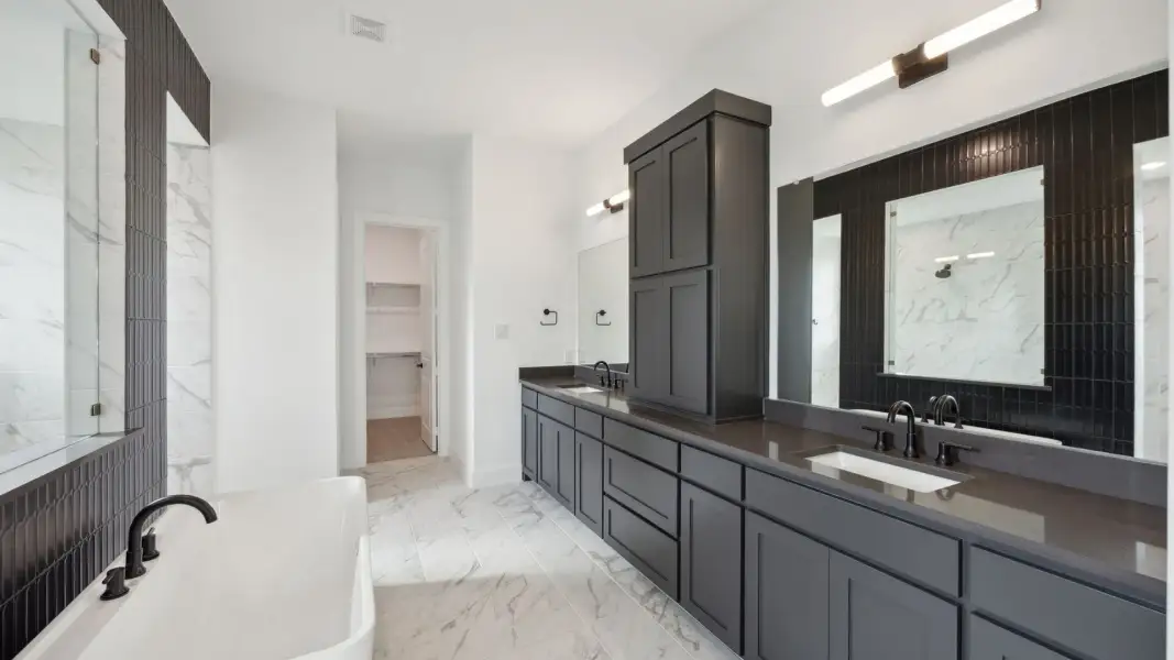 Furnished interior view inside a new home in Painted Tree 50' Series, McKinney (Image 7).