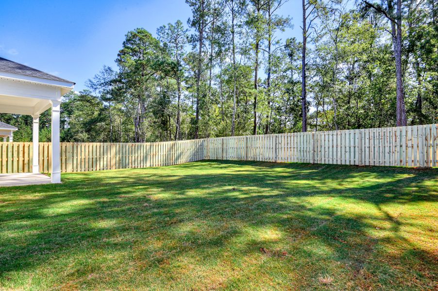 Exterior details and patio area of a home in The Sanctuary, Aiken (Image 4).