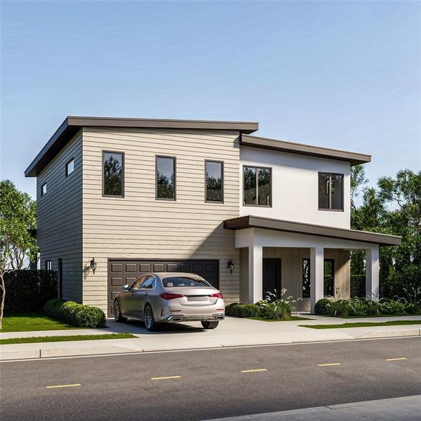 Front exterior of a new home in , Winter Park, FL, highlighting curb appeal (Image 9).