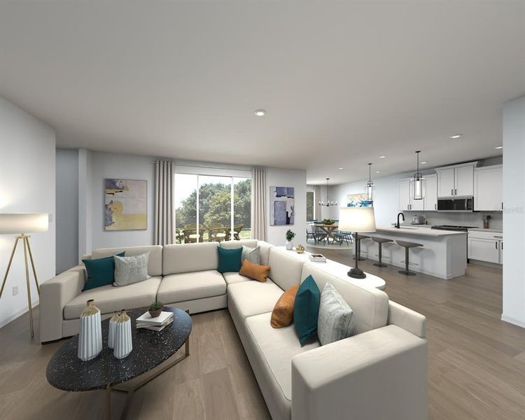 Furnished interior view inside a new home in , Zephyrhills (Image 7).