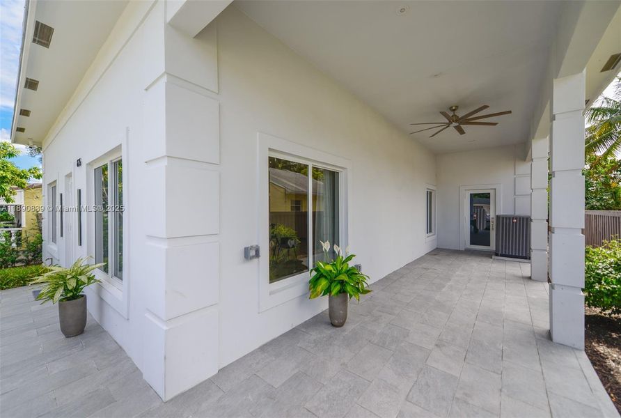 Exterior details and patio area of a home in , Hallandale Beach (Image 21).