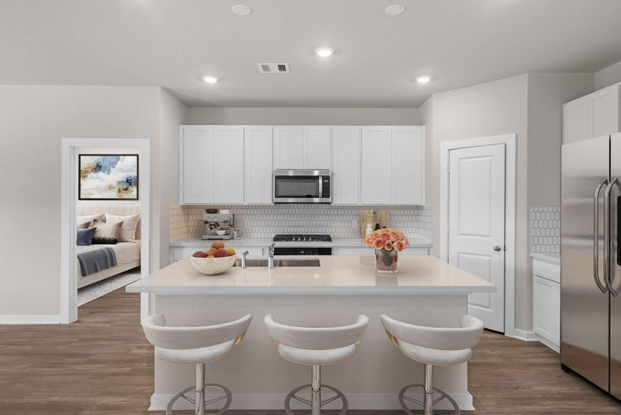 Furnished interior view inside a new home in , Alvin (Image 5).