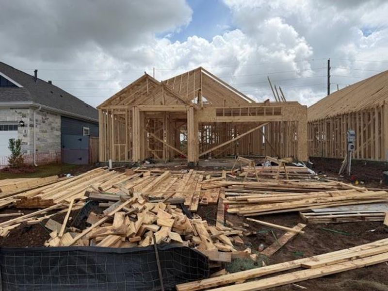 In-progress construction of a new home in Fulshear Lakes, Fulshear, TX (Image 4). In-progress construction of a new home in Fulshear Lakes, Fulshear, TX (Image 4).