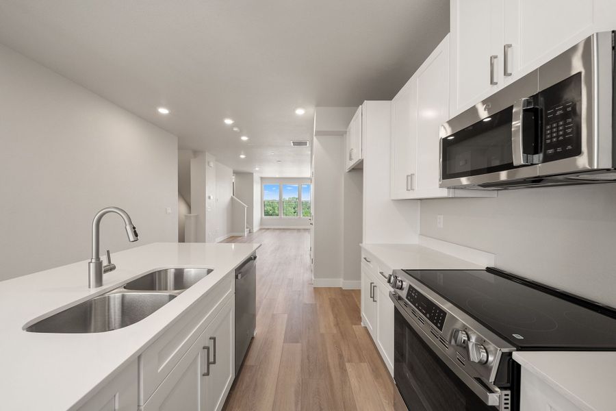 Furnished interior view inside a new home in Berkeley Villas, Denver (Image 9).