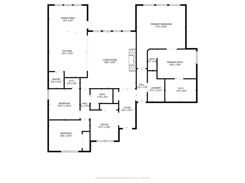 2D floor plan layout of this home in Arbor Oaks, Boyd, TX (Image 5). 2D floor plan layout of this home in Arbor Oaks, Boyd, TX (Image 5).