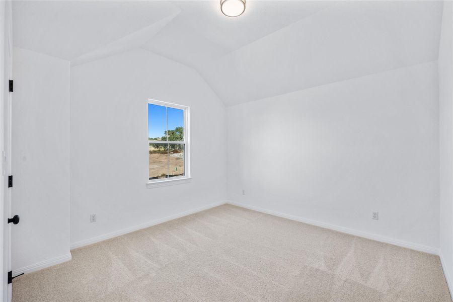 Additional living space featuring carpet and baseboards
