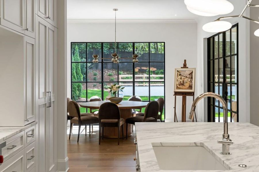 Furnished interior view inside a new home in , Atlanta (Image 8). Furnished interior view inside a new home in , Atlanta (Image 8).