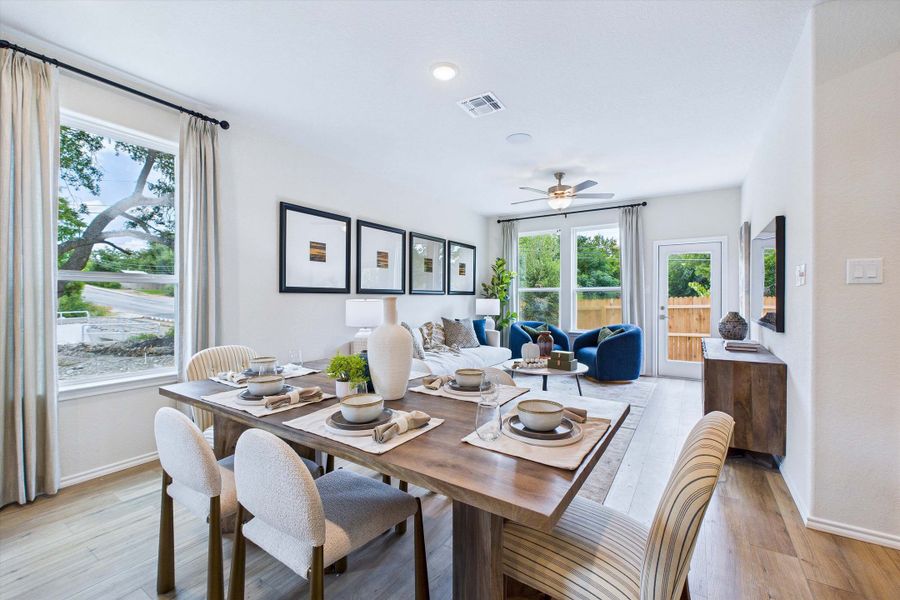 Representative furnished interior of a home built from the The Gillian C by Davidson Homes LLC in Cedar Heights, San Antonio (Image 11).