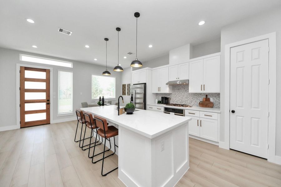 Furnished interior view inside a new home in , Houston (Image 11). Furnished interior view inside a new home in , Houston (Image 11).