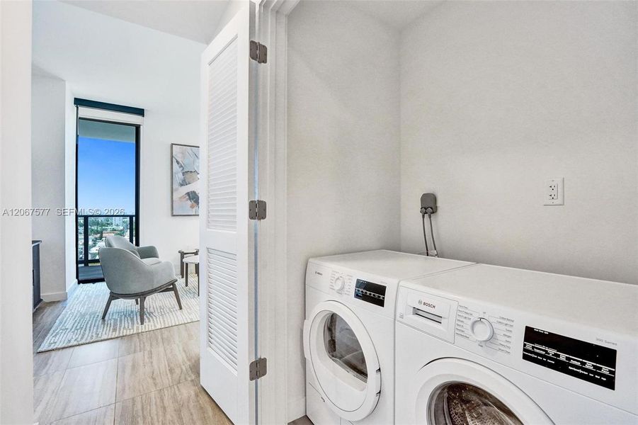 Furnished interior view inside a new home in , Miami Beach (Image 16).
