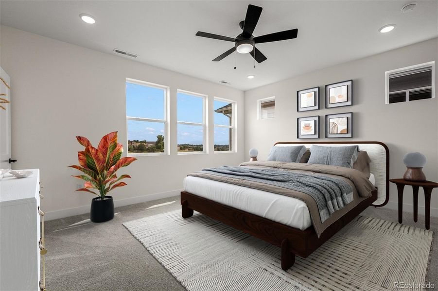 Furnished interior view inside a new home in Trailside at Cottonwood Creek, Colorado Springs (Image 17).
