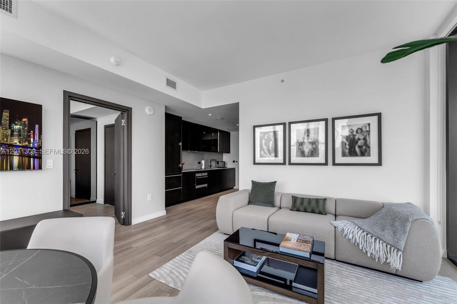 Furnished interior view inside a new home in , Miami (Image 35).