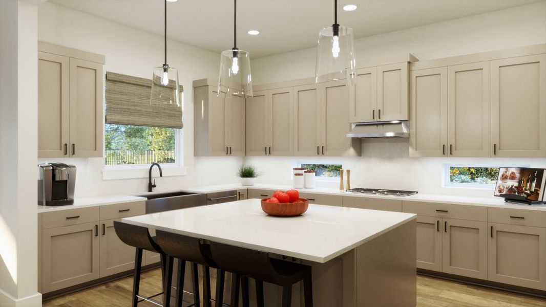 Furnished interior view inside a new home in Persimmon, Buda (Image 6).