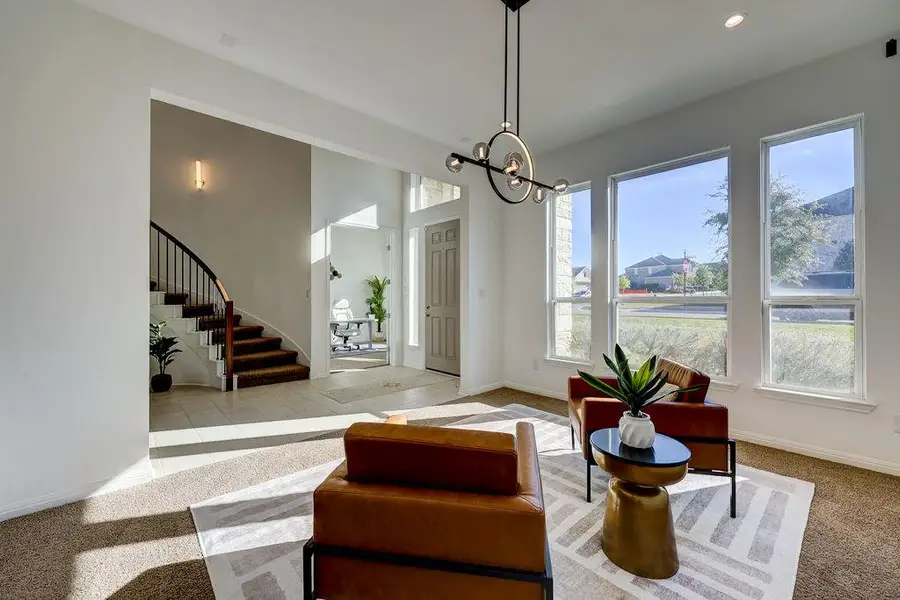 Furnished interior view inside a new home in , Kyle (Image 25).