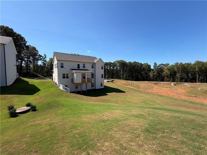 Exterior details and patio area of a home in Mallard’s Landing, Jefferson (Image 4).