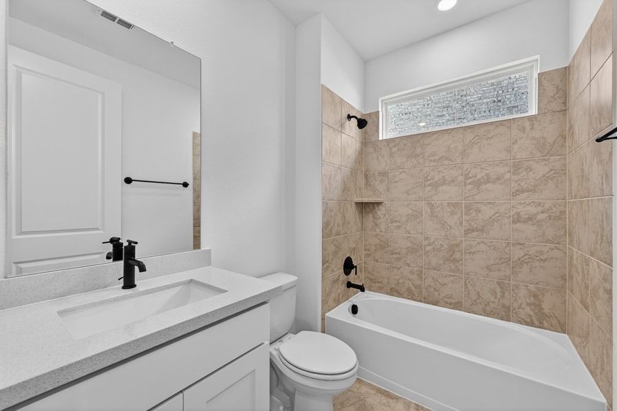 Furnished interior view inside a new home in South Oak, Lakewood Village (Image 10).