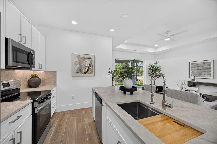 Furnished interior view inside a new home in , Port Charlotte (Image 11).