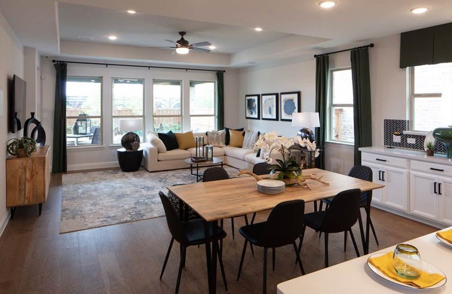 Representative furnished interior of a home built from the Auburn by Taylor Morrison in Cross Creek Meadows, Celina (Image 6).