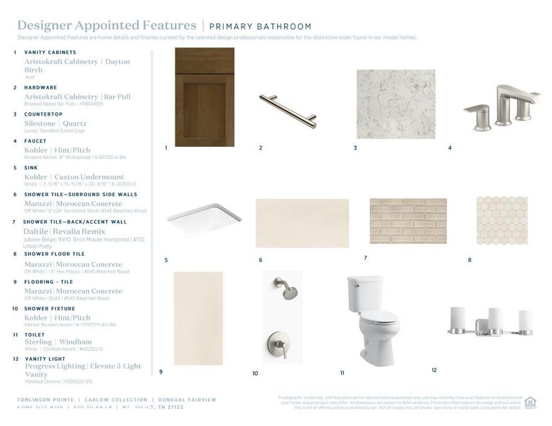 Sample of building materials used in homes in Tomlinson Pointe - Carlow Collection, Mount Juliet (Image 10).