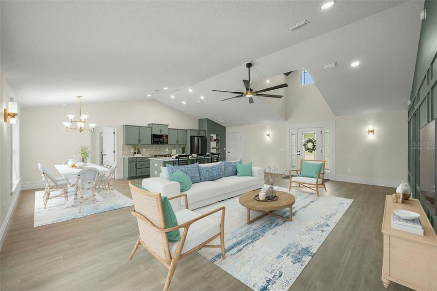 Furnished interior view inside a new home in , Ocala (Image 34).