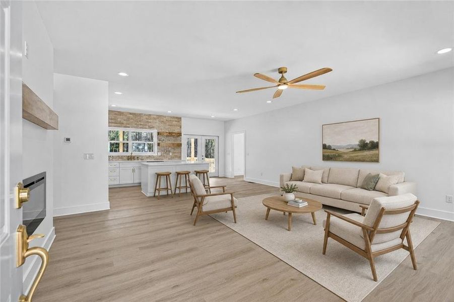 Furnished interior view inside a new home in , Rockmart (Image 9).