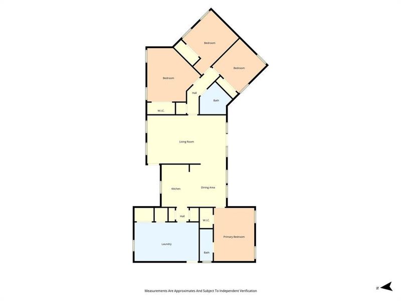 2D floor plan layout of this home in , Hillsboro, TX (Image 3).
