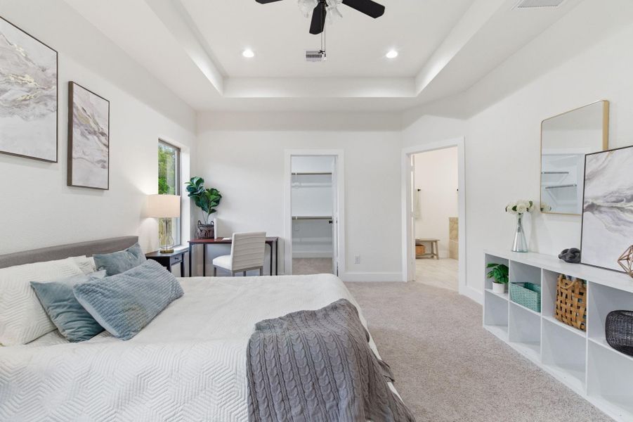 Furnished interior view inside a new home in , Cleveland (Image 27).