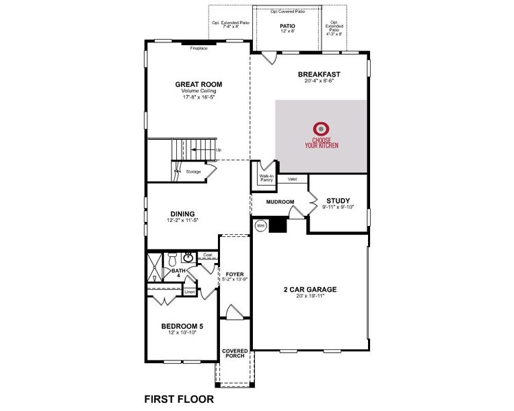 2D floor plan layout of this home in Acacia, Cumming, GA (Image 3).