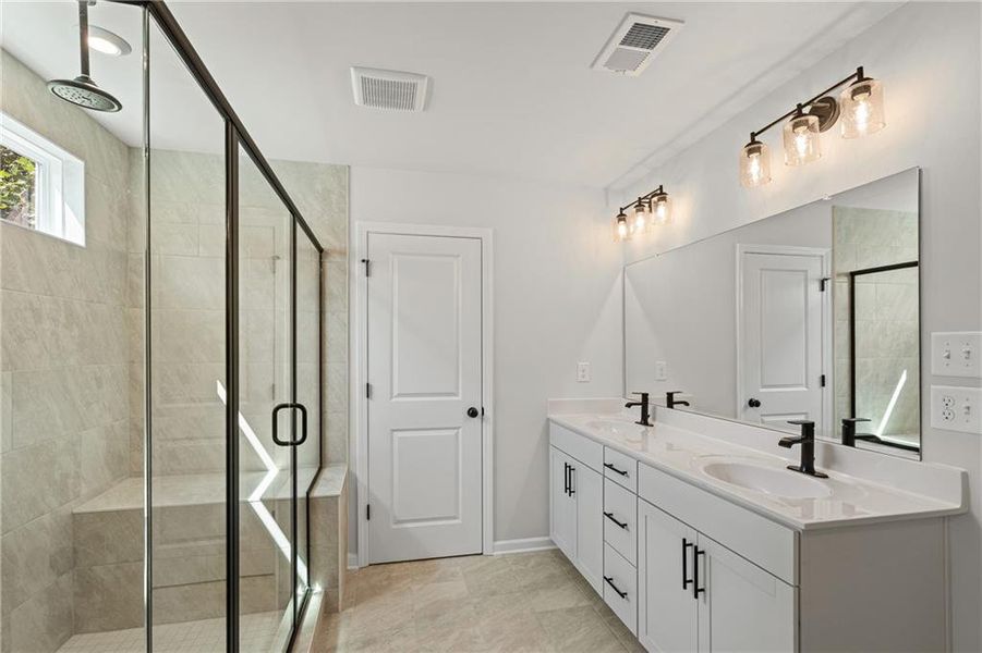 Furnished interior view inside a new home in Reunion, Hoschton (Image 11). Furnished interior view inside a new home in Reunion, Hoschton (Image 11).