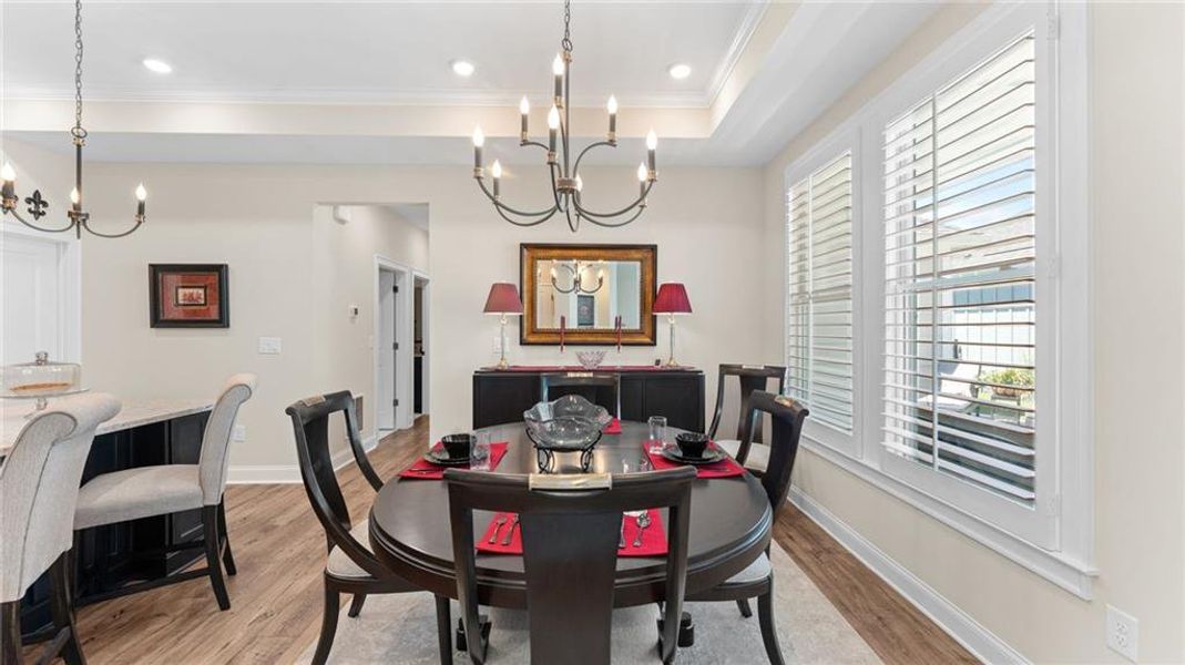Furnished interior view inside a new home in The Courtyards at Bailey Farms, Dacula (Image 19).