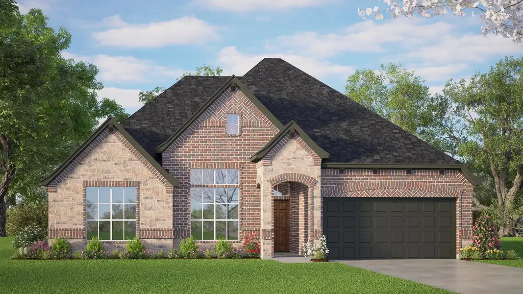 Representative exterior photo of a completed home built from the Concept 2040 by Risewell Homes in Silo Mills, Joshua, TX (Image 8). Representative exterior photo of a completed home built from the Concept 2040 by Risewell Homes in Silo Mills, Joshua, TX (Image 8).