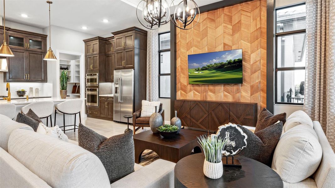 Furnished interior view inside a new home in Cresswind Palm Beach at Westlake, Westlake (Image 18).
