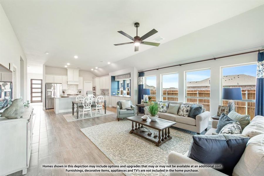 Furnished interior view inside a new home in ArrowBrooke, Aubrey (Image 7).