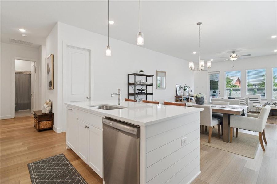 Furnished interior view inside a new home in Painted Tree - South, McKinney (Image 36). Furnished interior view inside a new home in Painted Tree - South, McKinney (Image 36).
