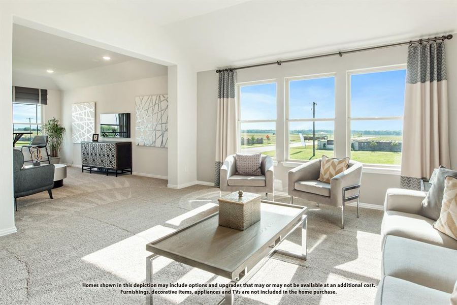 Furnished interior view inside a new home in The Oaks, Red Oak (Image 24). Furnished interior view inside a new home in The Oaks, Red Oak (Image 24).