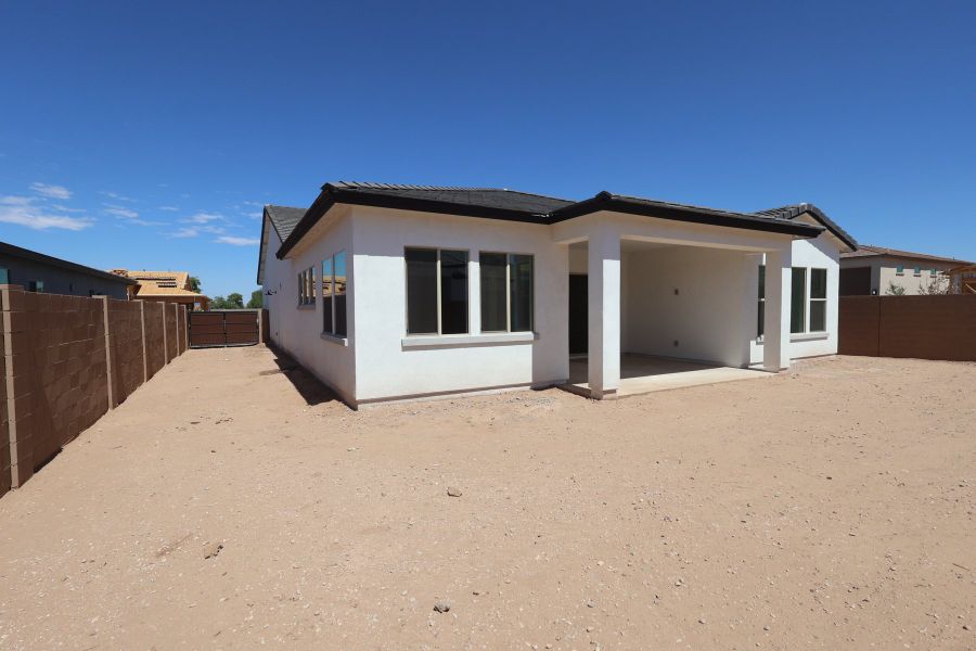 Exterior details and patio area of a home in Alston at Soleo, San Tan Valley (Image 4).