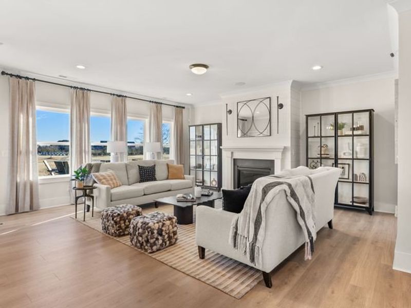 Representative furnished interior of a home built from the Riley by True Homes in Wendell Springs, Wendell (Image 7).