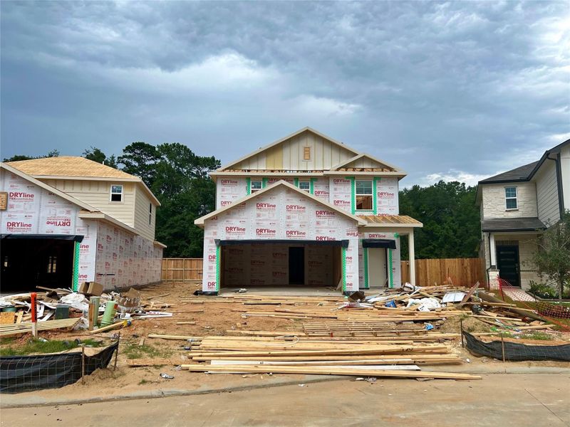 In-progress construction of a new home in The Lakes at Black Oak Villas, Magnolia, TX (Image 19). In-progress construction of a new home in The Lakes at Black Oak Villas, Magnolia, TX (Image 19).