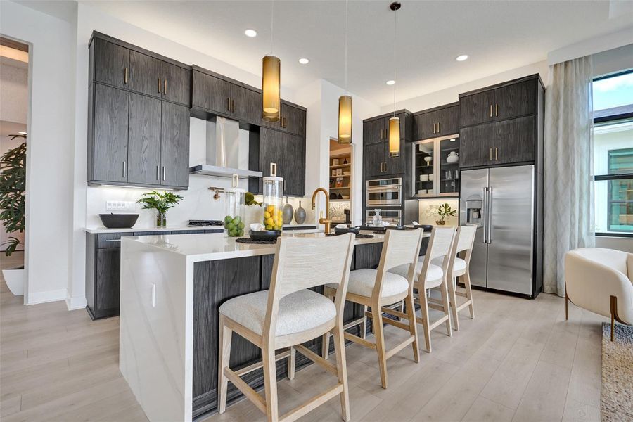 Furnished interior view inside a new home in Esprit at Avenir, Palm Beach Gardens (Image 29).