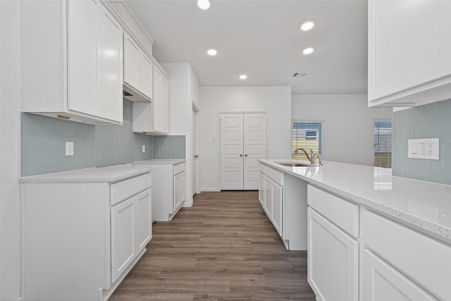 Furnished interior view inside a new home in Enclave at Willis, Willis (Image 9).