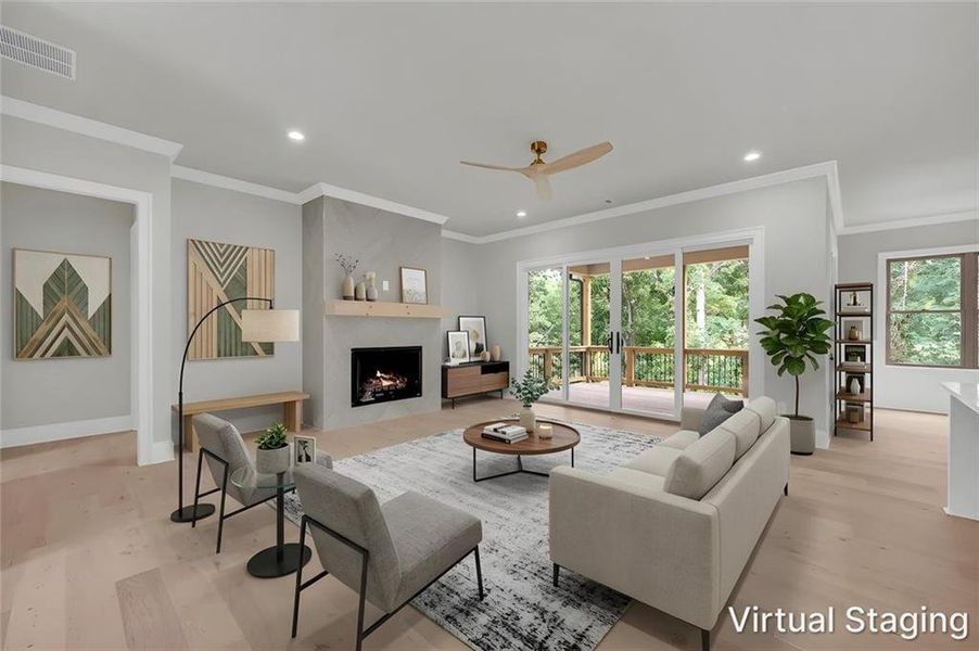 Furnished interior view inside a new home in , Gainesville (Image 10).